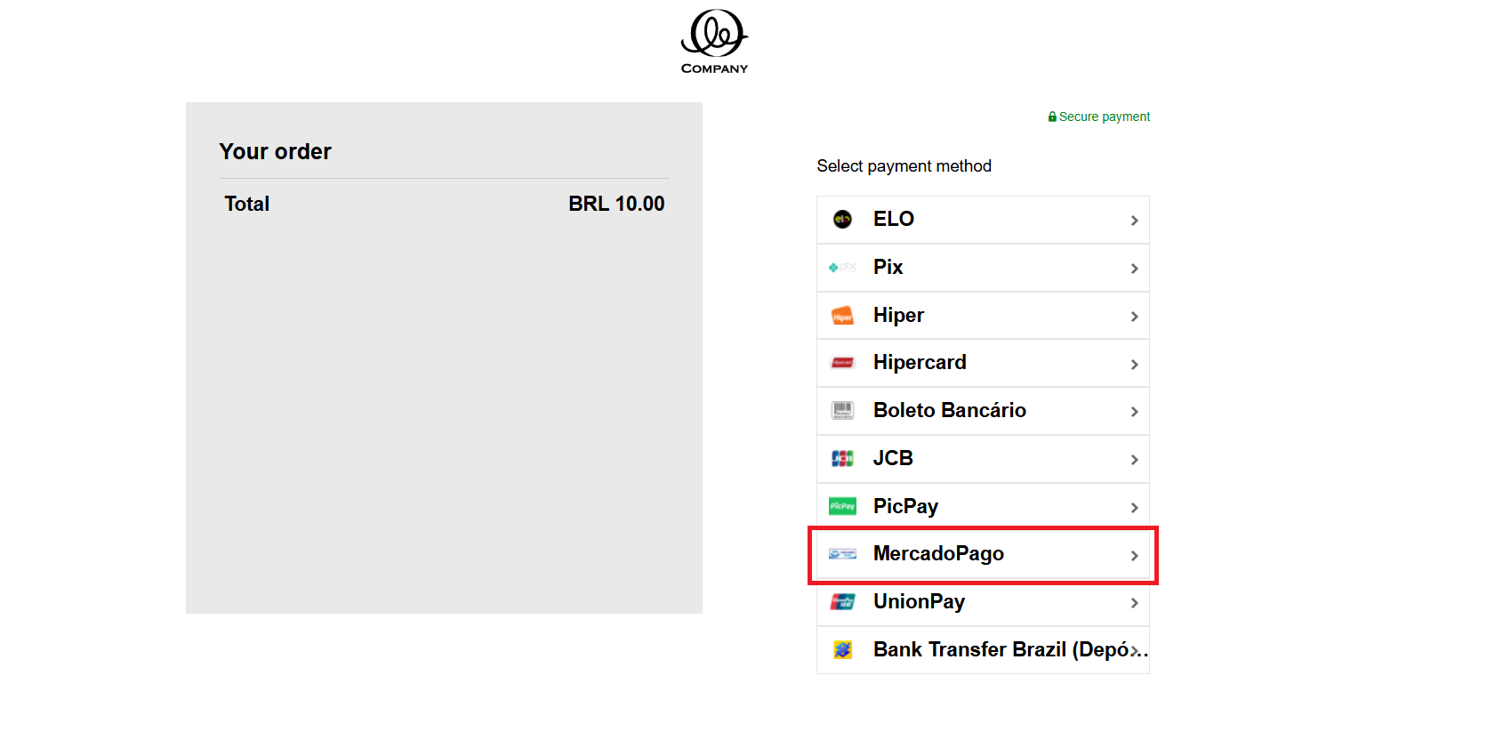 selecting payment option2